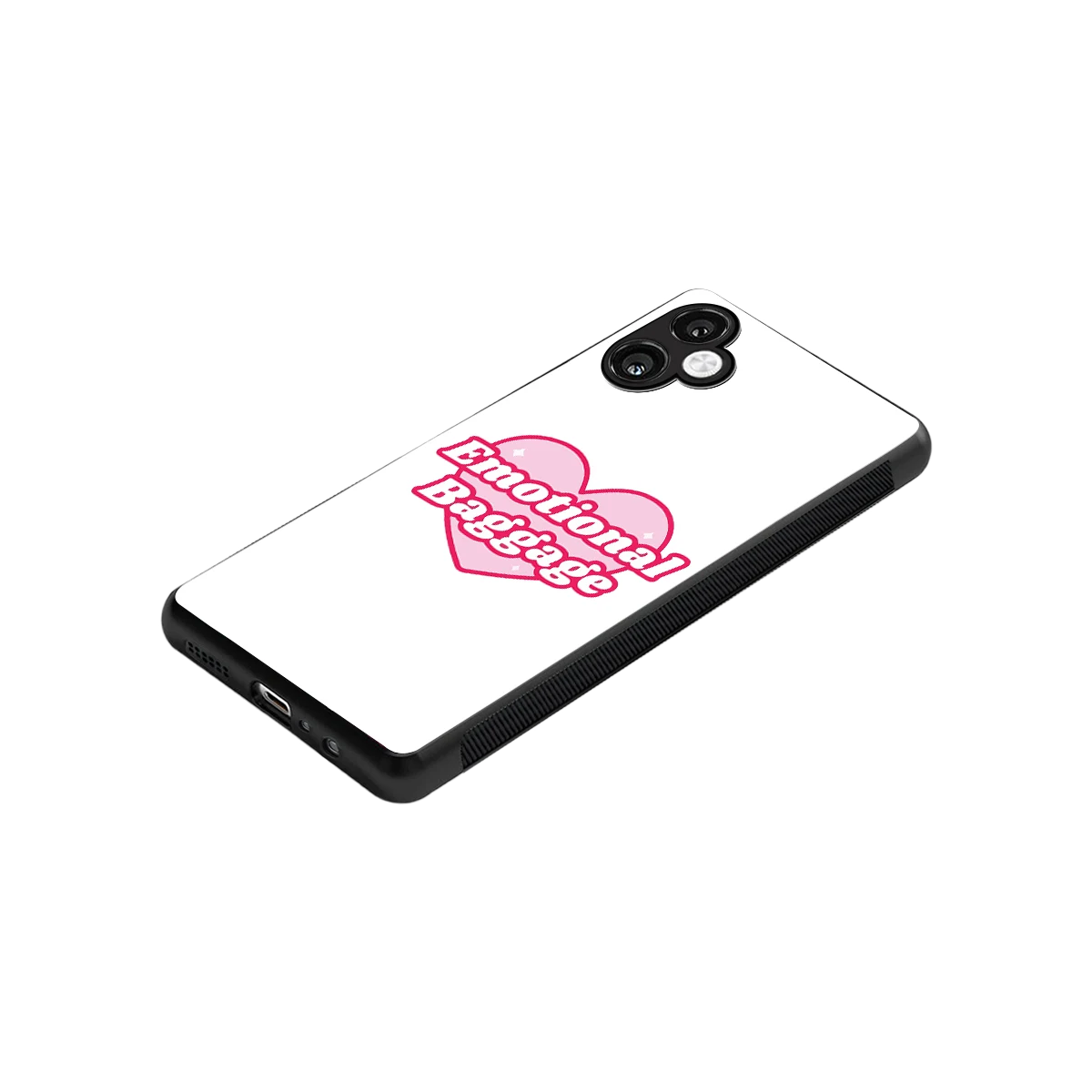 Emotional Baggage stylish phone case for samsung galaxy a06 5g | glossy glass and slim fit
