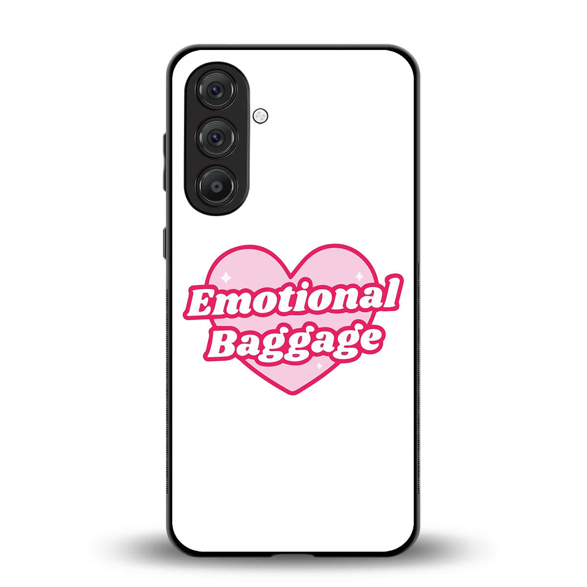 Emotional Baggage back phone cover | glass case for samsung galaxy a56 5g