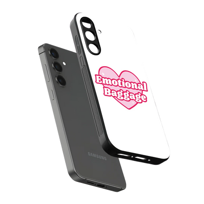 Emotional Baggage sleek samsung galaxy a25 5g cover with tempered glass back and TPU edges