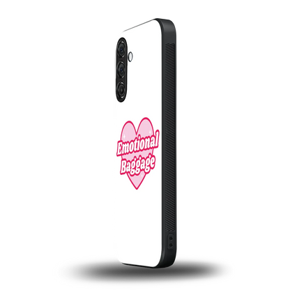 Emotional Baggage samsung galaxy m36 5g mobile cover | shockproof glass phone case