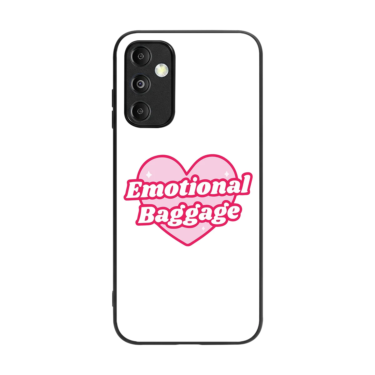Emotional Baggage back phone cover | glass case for samsung galaxy m14 5g