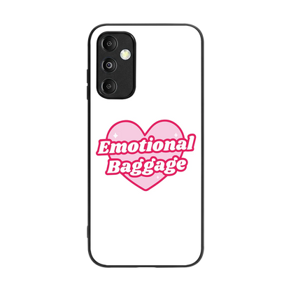 Emotional Baggage back phone cover | glass case for samsung galaxy m14 5g
