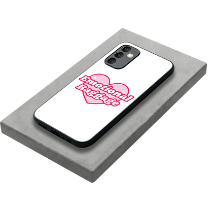 Emotional Baggage stylish phone case for samsung galaxy m14 5g | glossy glass and slim fit