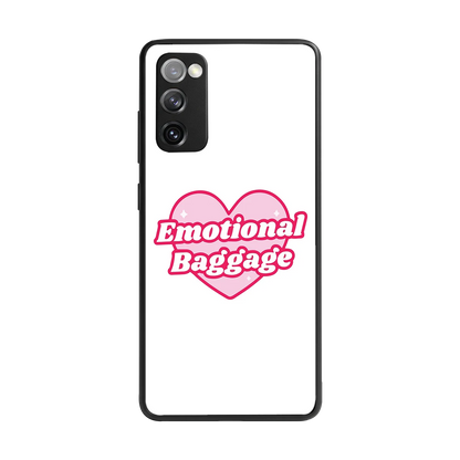 Emotional Baggage back phone cover | glass case for samsung galaxy s20 fe