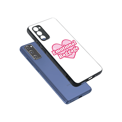 Emotional Baggage sleek samsung galaxy s20 fe cover with tempered glass back and TPU edges