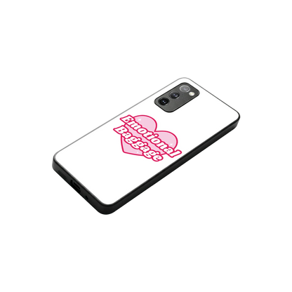 Emotional Baggage stylish phone case for samsung galaxy s20 fe | glossy glass and slim fit