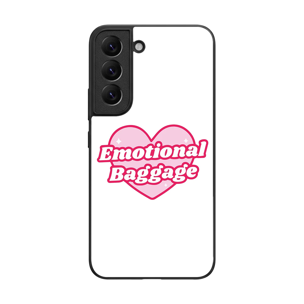 Emotional Baggage back phone cover | glass case for samsung galaxy s22