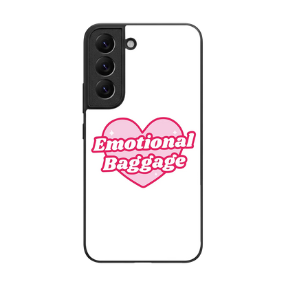Emotional Baggage back phone cover | glass case for samsung galaxy s22