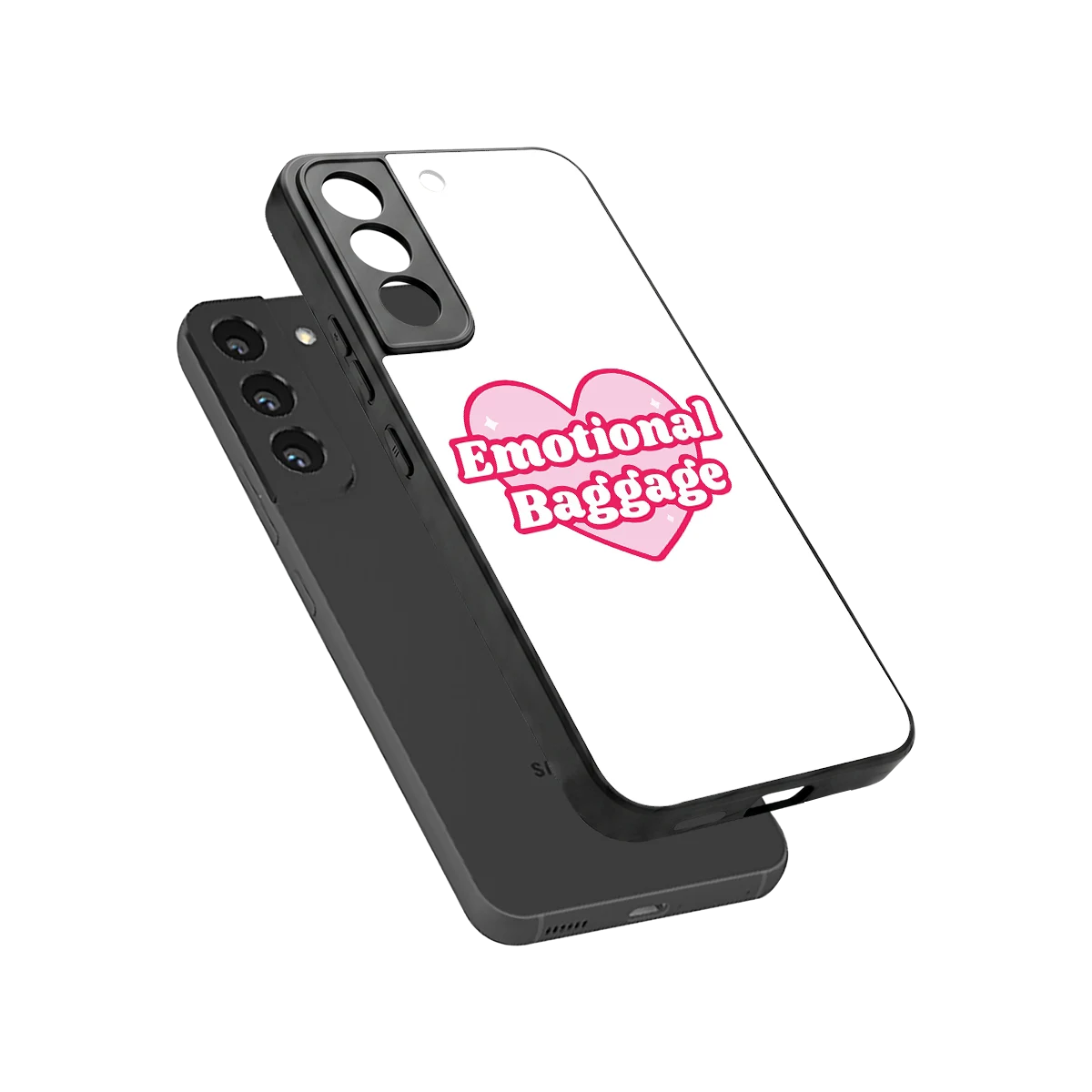 Emotional Baggage sleek samsung galaxy s22 cover with tempered glass back and TPU edges