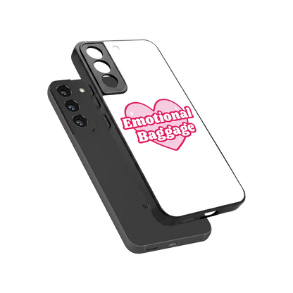 Emotional Baggage sleek samsung galaxy s22 cover with tempered glass back and TPU edges