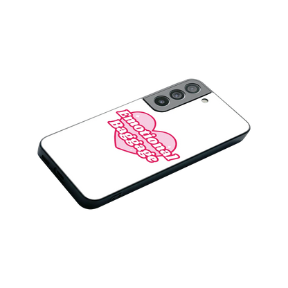 Emotional Baggage stylish phone case for samsung galaxy s22 | glossy glass and slim fit