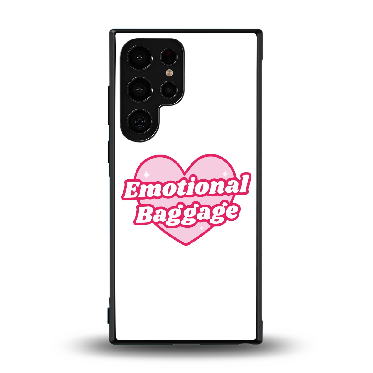 Emotional Baggage back phone cover | glass case for samsung galaxy s23 ultra