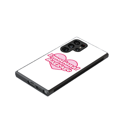 Emotional Baggage stylish phone case for samsung galaxy s23 ultra | glossy glass and slim fit