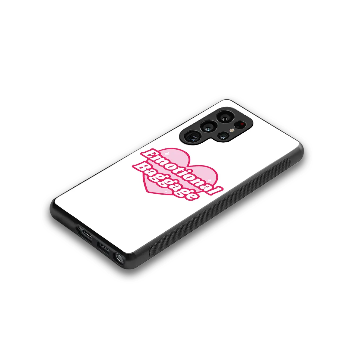 Emotional Baggage stylish phone case for samsung galaxy s26 ultra | glossy glass and slim fit
