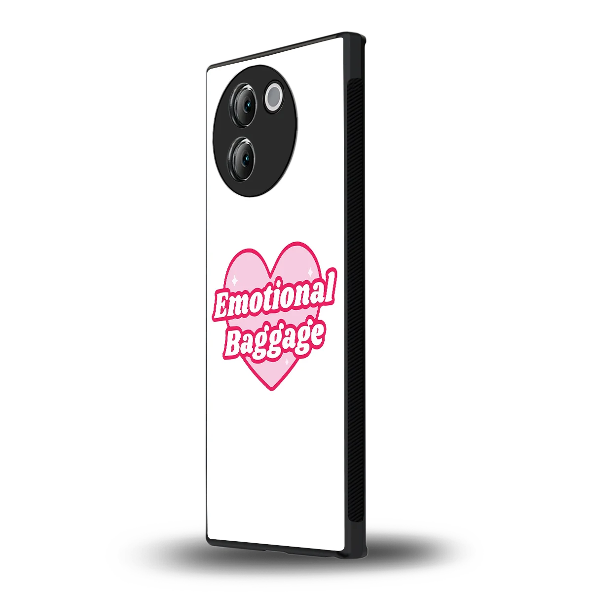 Emotional Baggage vivo v30e mobile cover | shockproof glass phone case