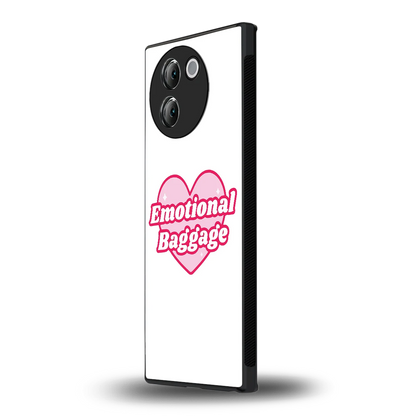 Emotional Baggage vivo v30e mobile cover | shockproof glass phone case