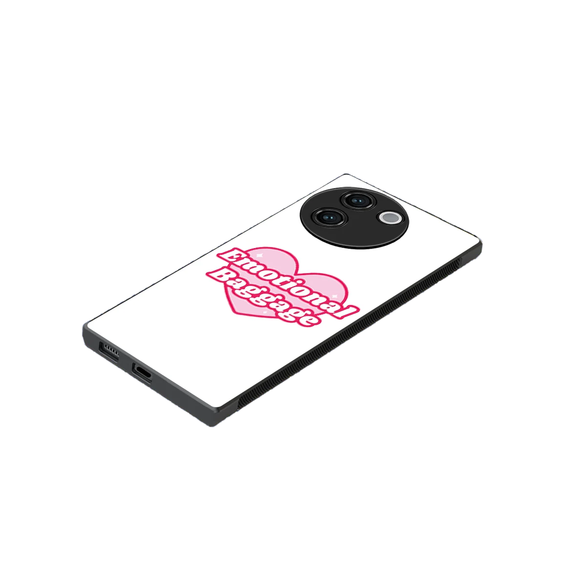 Emotional Baggage stylish phone case for vivo v30e | glossy glass and slim fit
