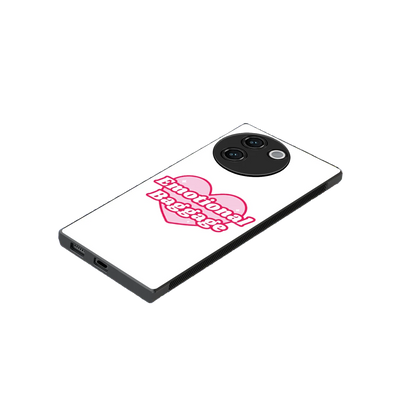 Emotional Baggage stylish phone case for vivo v30e | glossy glass and slim fit