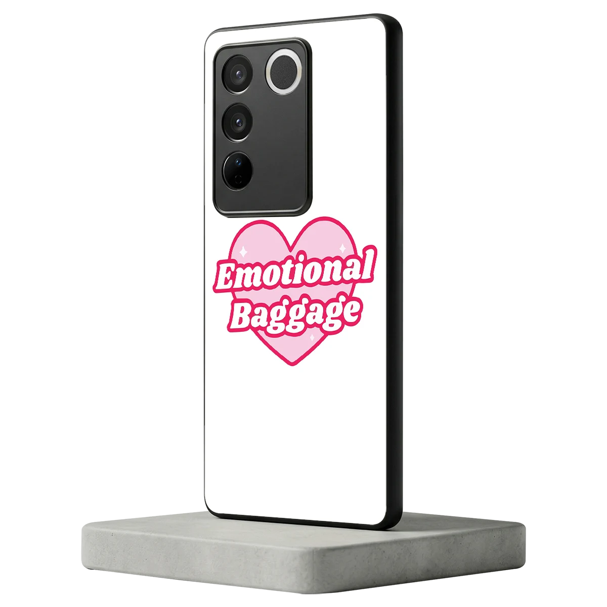 Emotional Baggage vivo v27 5g mobile cover | shockproof glass phone case