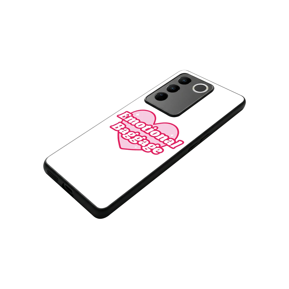 Emotional Baggage stylish phone case for vivo v27 5g | glossy glass and slim fit