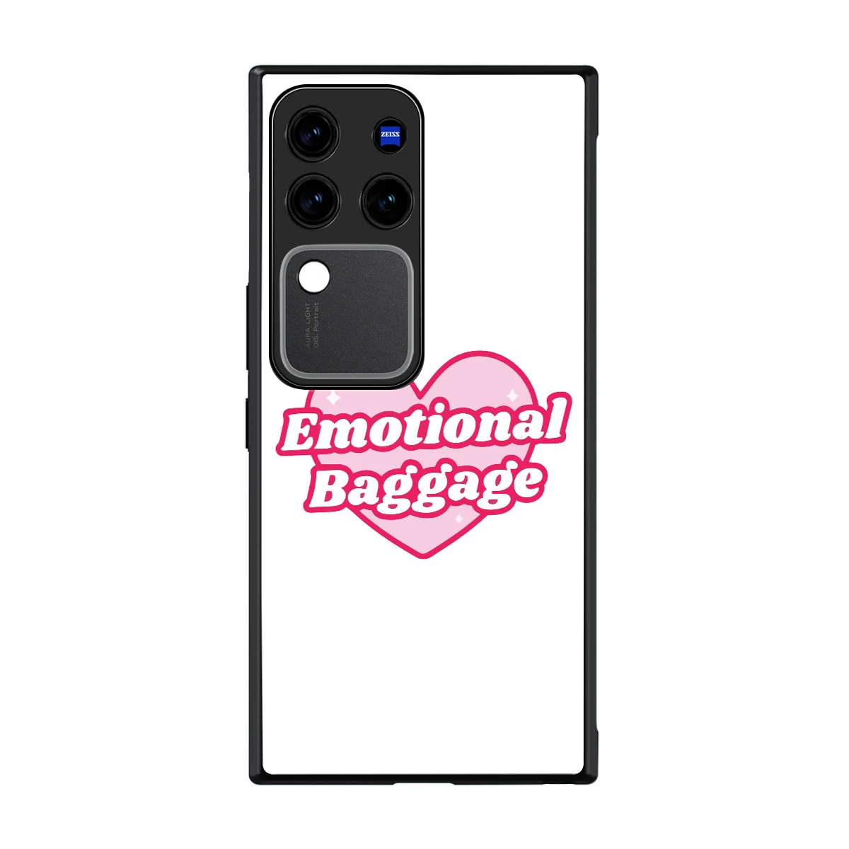 Emotional Baggage back phone cover | glass case forvivo v30 pro