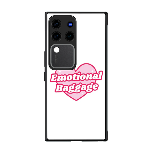 Emotional Baggage back phone cover | glass case forvivo v30 pro
