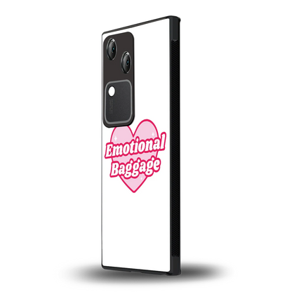Emotional Baggage vivo v30 mobile cover | shockproof glass phone case