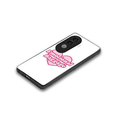 Emotional Baggage stylish phone case for vivo v40e | glossy glass and slim fit