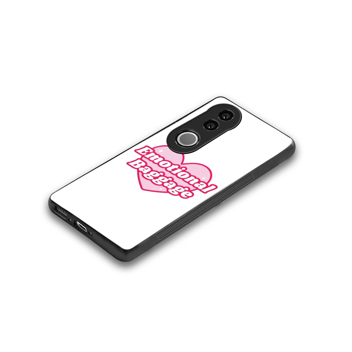 Emotional Baggage stylish phone case for vivo v50 | glossy glass and slim fit