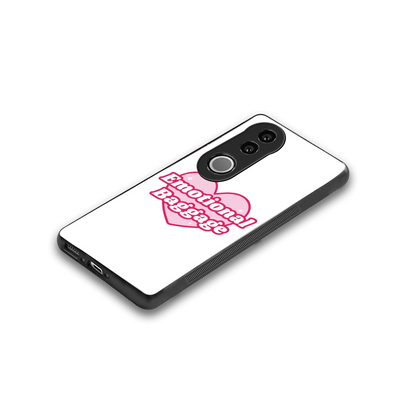 Emotional Baggage stylish phone case for vivo v50 | glossy glass and slim fit