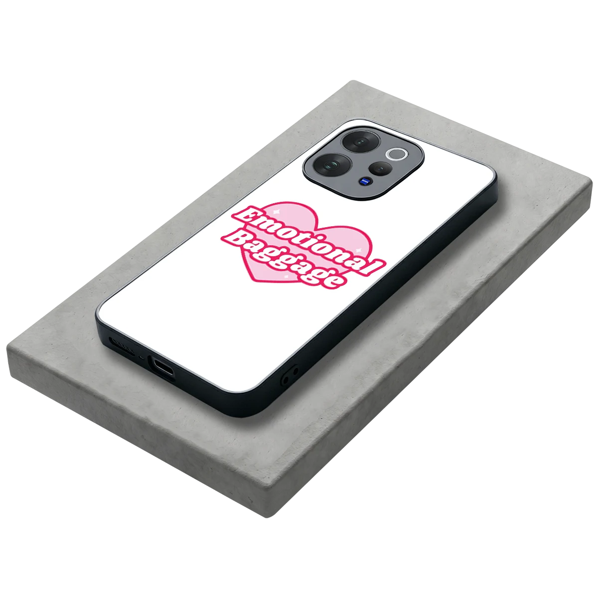 Emotional Baggage stylish phone case for vivo v70 elite | glossy glass and slim fit