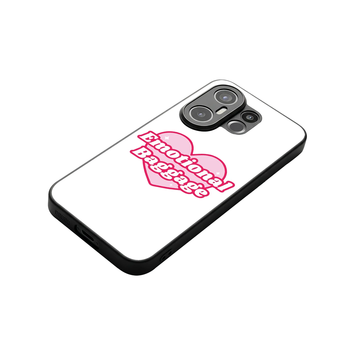 Emotional Baggage stylish phone case for vivo x200 fe | glossy glass and slim fit