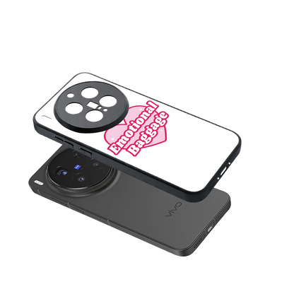 Emotional Baggage sleek vivo x300 pro cover with tempered glass back and TPU edges