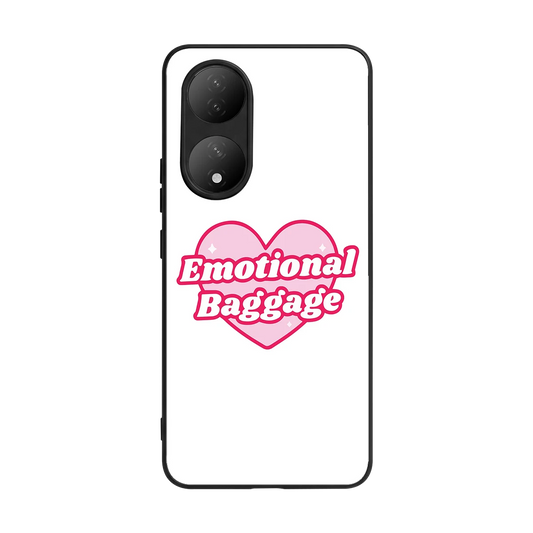Emotional Baggage back phone cover | glass case for Vivo-y100