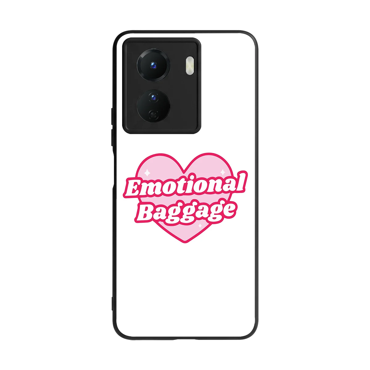 Emotional Baggage back phone cover | glass case for vivo y16