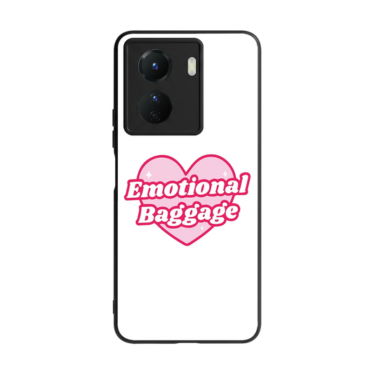 Emotional Baggage back phone cover | glass case for vivo y16
