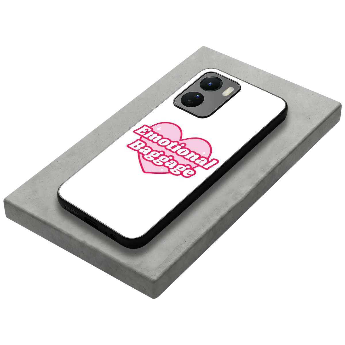 Emotional Baggage stylish phone case for vivo y16 | glossy glass and slim fit