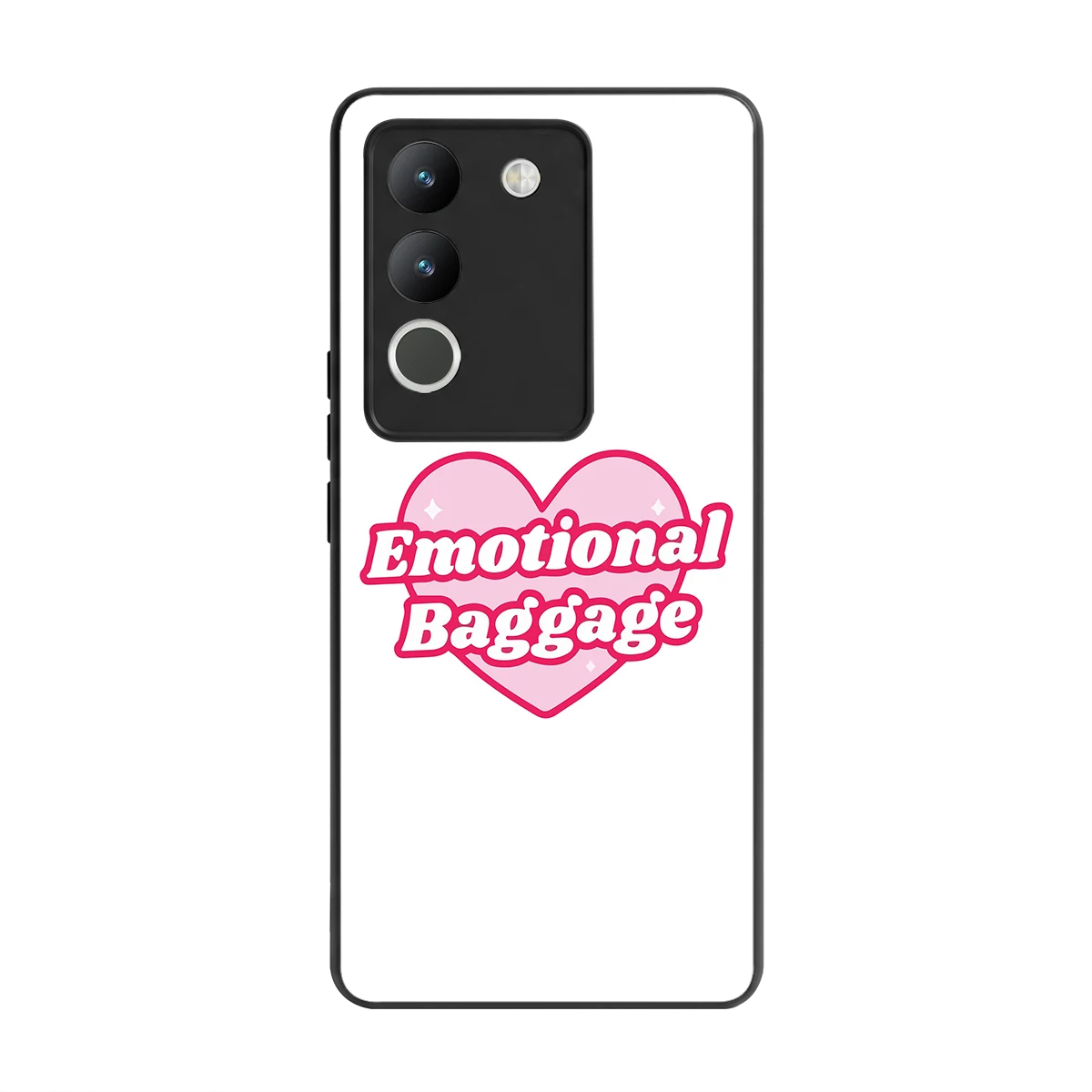Emotional Baggage back phone cover | glass case for vivo y200 5g