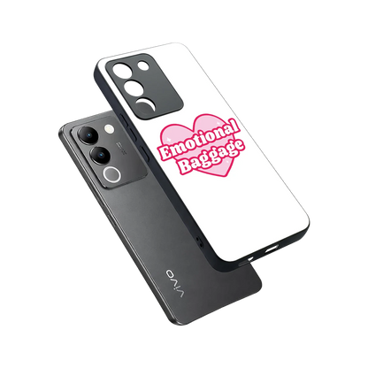 Emotional Baggage sleek vivo y200 5g cover with tempered glass back and TPU edges