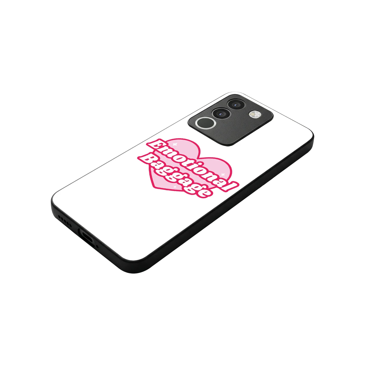 Emotional Baggage stylish phone case for vivo y200 5g | glossy glass and slim fit