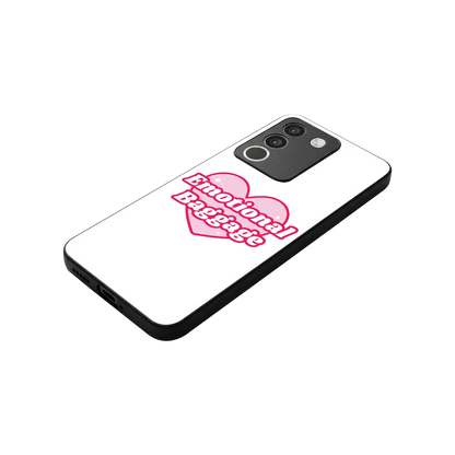 Emotional Baggage stylish phone case for vivo y200 5g | glossy glass and slim fit
