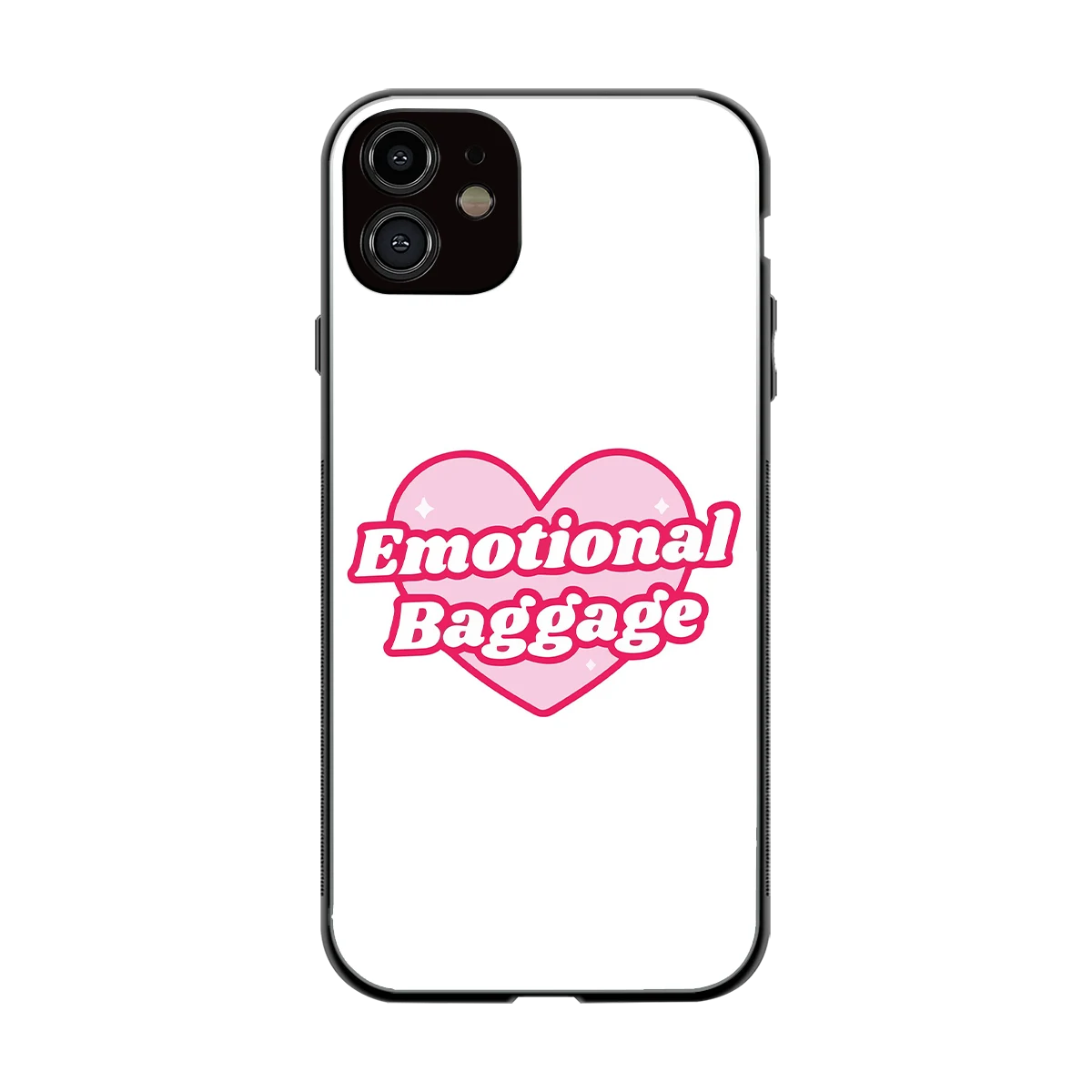 Emotional Baggage back phone cover | glass case for iphone 11