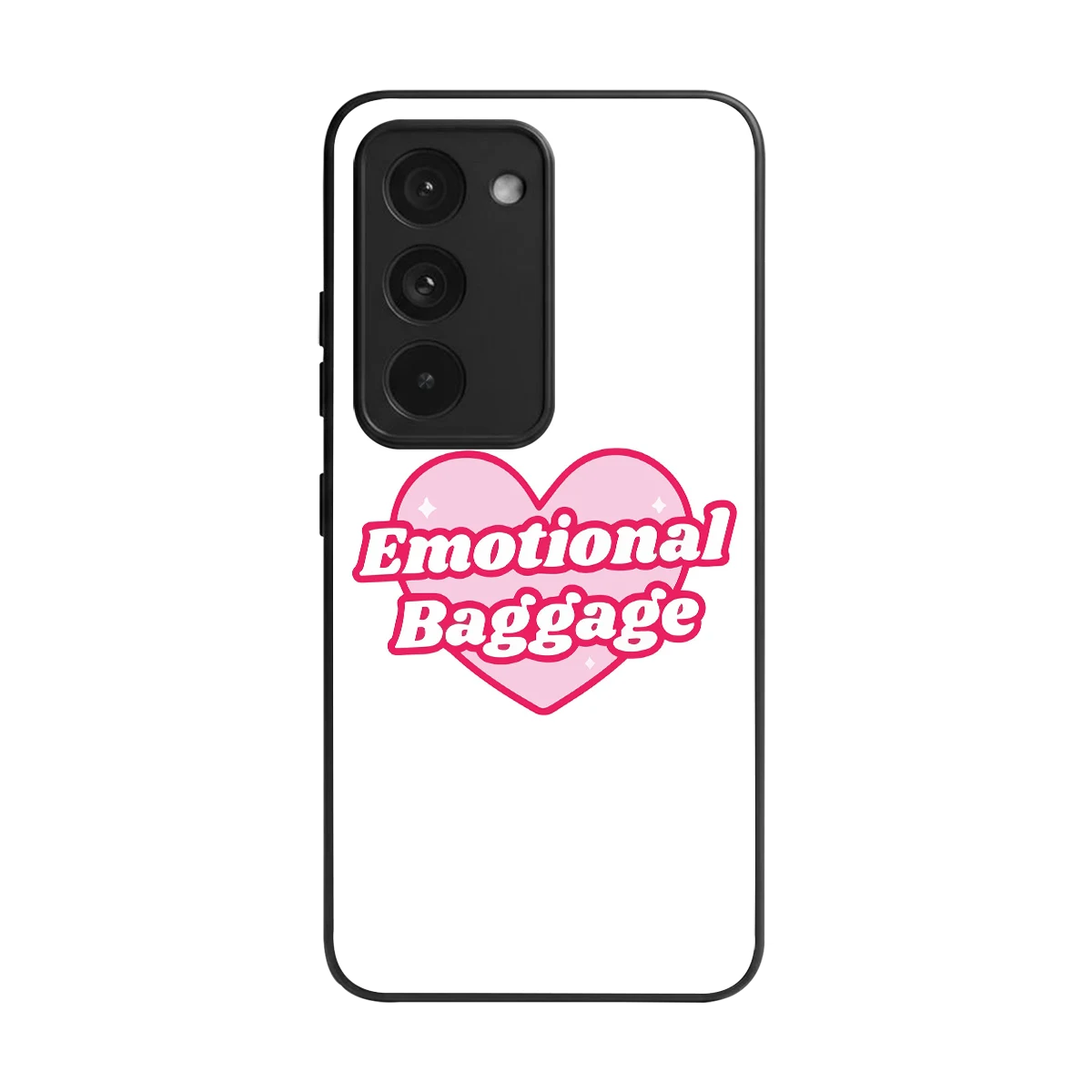 Emotional Baggage back phone cover | glass case for redmi 15 5g