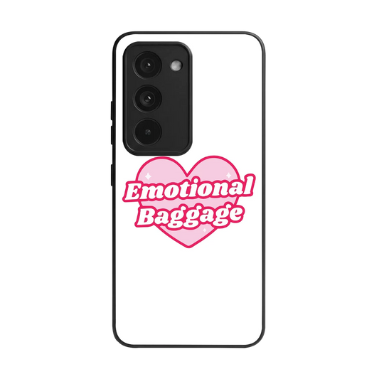 Emotional Baggage back phone cover | glass case for redmi 15 5g