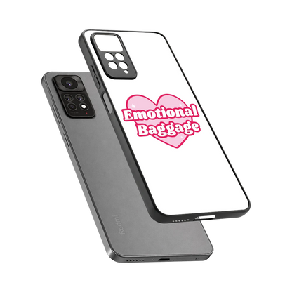Emotional Baggage sleek redmi note 11 pro cover with tempered glass back and TPU edges