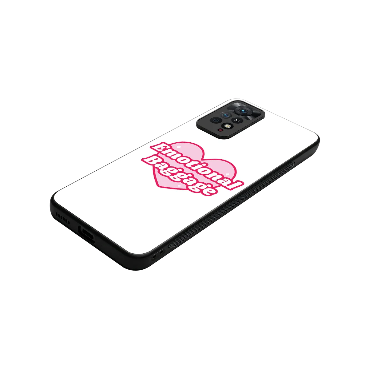 Emotional Baggage stylish phone case for redmi note 11 pro | glossy glass and slim fit