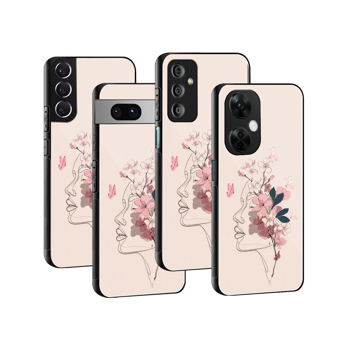 Stylish Glass Back Case for All Smartphones iPhone, Samsung, OnePlus, Pixel, Redmi, Oppo, Vivo, Motorola