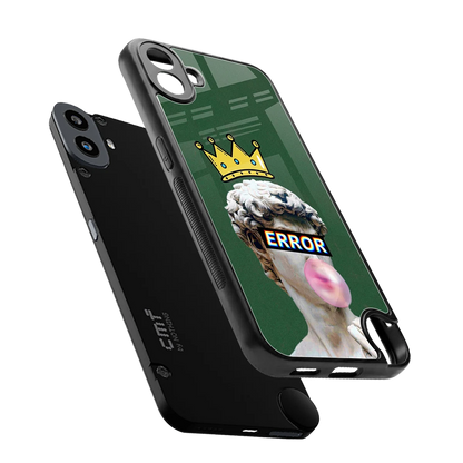 Error sleek cmf nothing phone 1 cover with tempered glass back and TPU edges