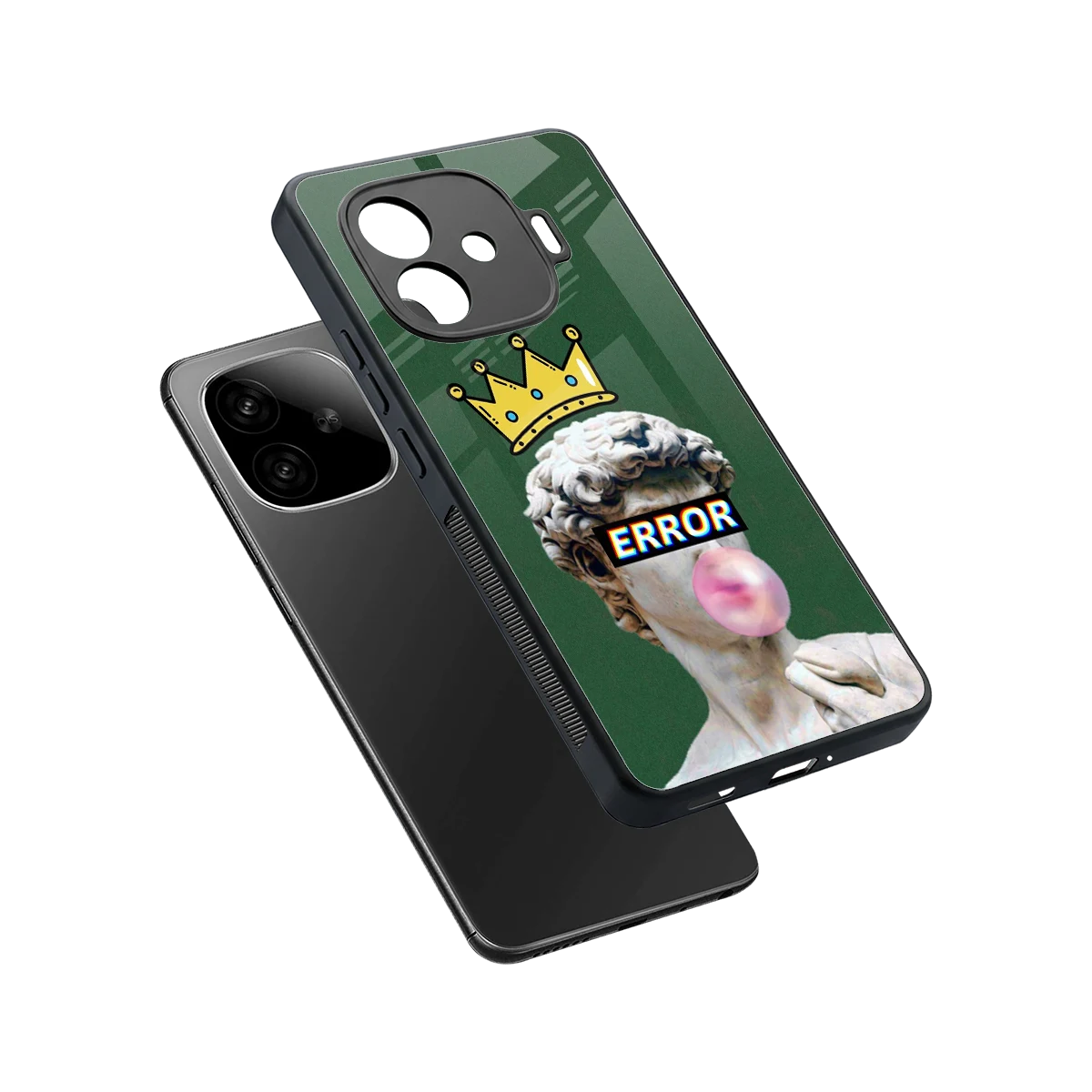 Error sleek iqoo neo 10r 5g cover with tempered glass back and TPU edges