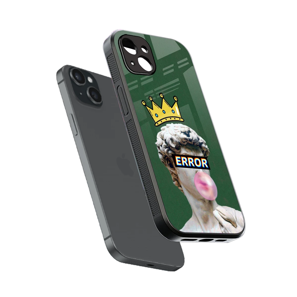 Error sleek iphone 14 plus cover with tempered glass back and TPU edges